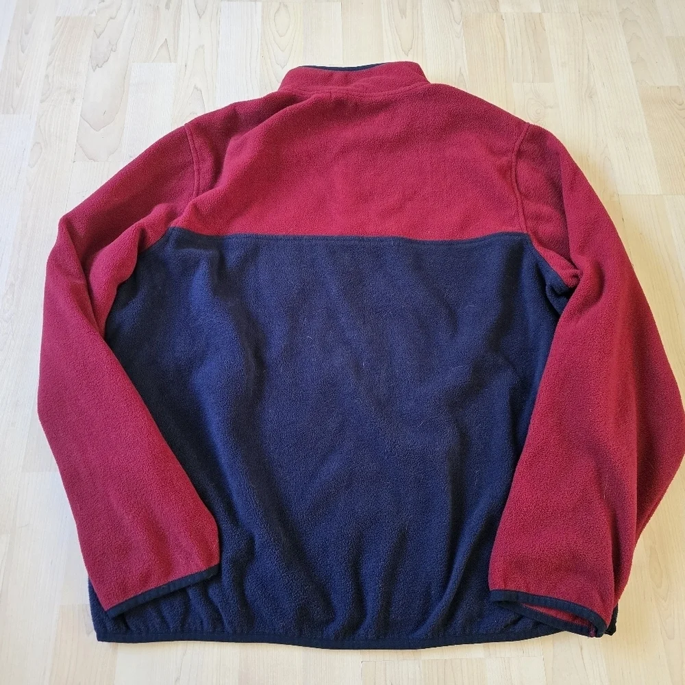 Lands End Quarter Button Fleece Size XL